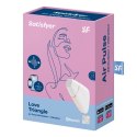 Wibrator z masażerem powietrznym - Satisfyer Love Triangle White Satisfyer