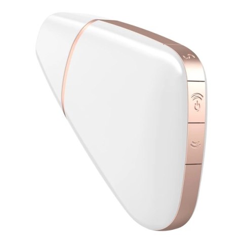 Wibrator z masażerem powietrznym - Satisfyer Love Triangle White Satisfyer Wibrator z masażerem powietrznym - Satisfyer Love Triangle White Satisfyer