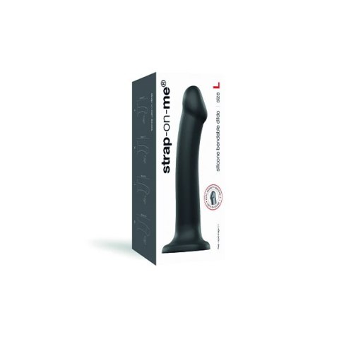Dildo - Strap-On-Me Dual Density Bendable Dildo Black L Strap-On-Me Dildo - Strap-On-Me Dual Density Bendable Dildo Black L Strap-On-Me