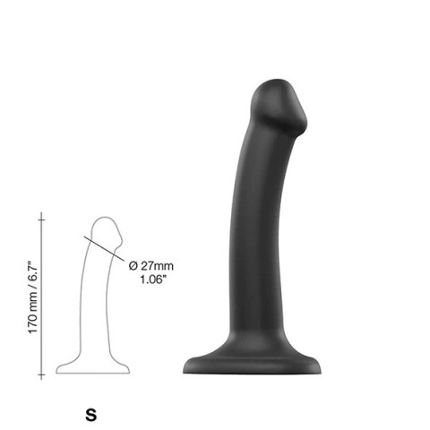 Dildo - Strap-On-Me Dual Density Bendable Dildo Black S Strap-On-Me Dildo - Strap-On-Me Dual Density Bendable Dildo Black S Strap-On-Me