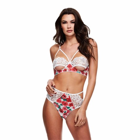 Komplet - Baci White Floral & Lace Bra Set S/M Baci
