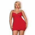 Koszulka - Obsessive Jolierose Chemise & Thong Red XXL Obsessive