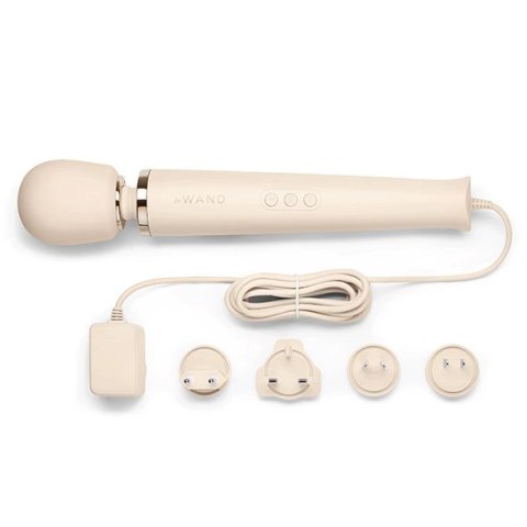 Masażer - Le Wand Plug-In Massager Cream Le Wand Masażer - Le Wand Plug-In Massager Cream Le Wand