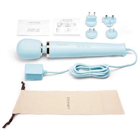 Masażer - Le Wand Plug-In Massager Sky Blue Le Wand Masażer - Le Wand Plug-In Massager Sky Blue Le Wand
