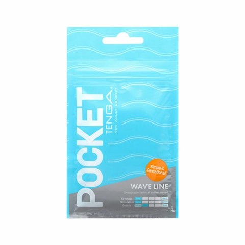 Masturbator - Tenga Pocket Stroker Wave Line Tenga Masturbator - Tenga Pocket Stroker Wave Line Tenga