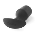 Plug analny - B-Vibe Snug Plug 6 Black B-Vibe