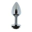 Plug analny - Lux Active Metal Butt Plug Black Rose Lux Active