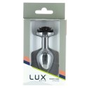 Plug analny - Lux Active Metal Butt Plug Black Rose Lux Active