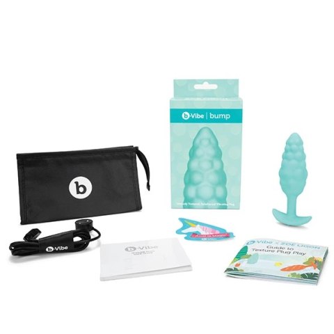 Plug analny wibrujący - B-Vibe Texture Plug Bump Mint B-Vibe Plug analny wibrujący - B-Vibe Texture Plug Bump Mint B-Vibe