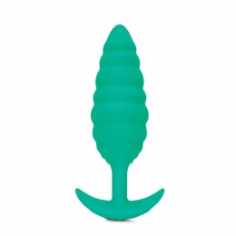Plug analny wibrujący - B-Vibe Texture Plug Twist Green B-Vibe