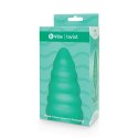 Plug analny wibrujący - B-Vibe Texture Plug Twist Green B-Vibe