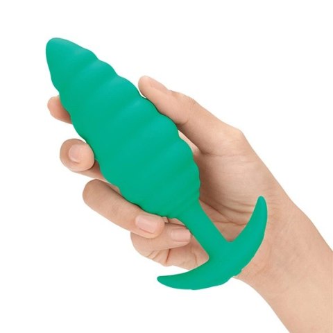 Plug analny wibrujący - B-Vibe Texture Plug Twist Green B-Vibe Plug analny wibrujący - B-Vibe Texture Plug Twist Green B-Vibe