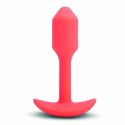 Plug analny wibrujący - B-Vibe Vibrating Snug Plug 1 Orange B-Vibe
