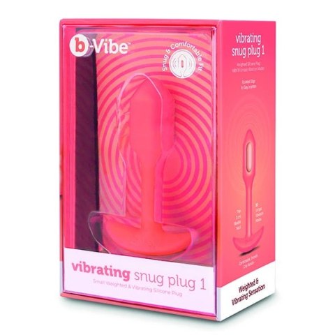 Plug analny wibrujący - B-Vibe Vibrating Snug Plug 1 Orange B-Vibe Plug analny wibrujący - B-Vibe Vibrating Snug Plug 1 Orange B-Vibe