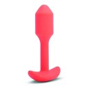 Plug analny wibrujący - B-Vibe Vibrating Snug Plug 1 Orange B-Vibe