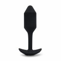 Plug analny wibrujący - B-Vibe Vibrating Snug Plug 2 Black B-Vibe