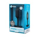 Plug analny wibrujący - B-Vibe Vibrating Snug Plug 2 Black B-Vibe