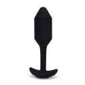 Plug analny wibrujący - B-Vibe Vibrating Snug Plug 2 Black B-Vibe