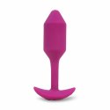 Plug analny wibrujący - B-Vibe Vibrating Snug Plug 2 Rose B-Vibe