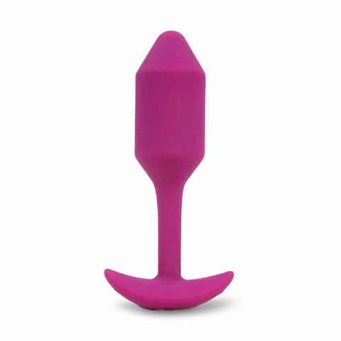 Plug analny wibrujący - B-Vibe Vibrating Snug Plug 2 Rose B-Vibe