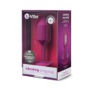 Plug analny wibrujący - B-Vibe Vibrating Snug Plug 2 Rose B-Vibe