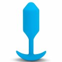 Plug analny wibrujący - B-Vibe Vibrating Snug Plug 3 Blue B-Vibe