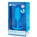 Plug analny wibrujący - B-Vibe Vibrating Snug Plug 3 Blue B-Vibe