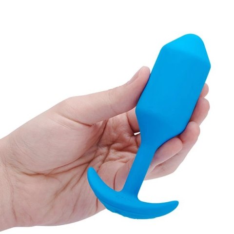 Plug analny wibrujący - B-Vibe Vibrating Snug Plug 3 Blue B-Vibe Plug analny wibrujący - B-Vibe Vibrating Snug Plug 3 Blue B-Vibe