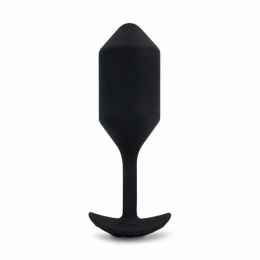 Plug analny wibrujący - B-Vibe Vibrating Snug Plug 4 Black B-Vibe