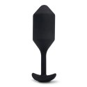 Plug analny wibrujący - B-Vibe Vibrating Snug Plug 4 Black B-Vibe