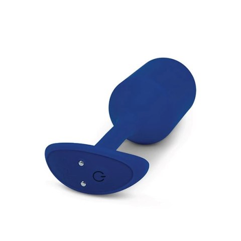 Plug analny wibrujący - B-Vibe Vibrating Snug Plug 4 Navy B-Vibe Plug analny wibrujący - B-Vibe Vibrating Snug Plug 4 Navy B-Vibe