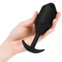 Plug analny wibrujący - B-Vibe Vibrating Snug Plug 5 Black B-Vibe