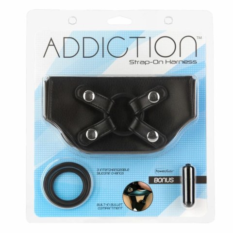 Uprząż - Addiction Strap-On Harness One Size Fits Most Black Addiction Uprząż - Addiction Strap-On Harness One Size Fits Most Black Addiction