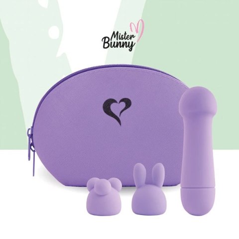 Wibrator - FeelzToys Mister Bunny with 2 Caps Purple FeelzToys Wibrator - FeelzToys Mister Bunny with 2 Caps Purple FeelzToys