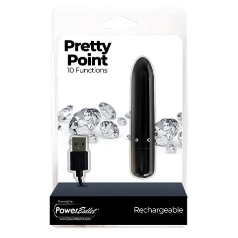 Wibrator - PowerBullet Pretty Point Black PowerBullet Wibrator - PowerBullet Pretty Point Black PowerBullet