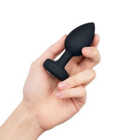 Zdalnie sterowany plug analny - B-Vibe Vibrating Jewel Plug M/L Black Diamond B-Vibe Zdalnie sterowany plug analny - B-Vibe Vibrating Jewel Plug M/L Black Diamond B-Vibe