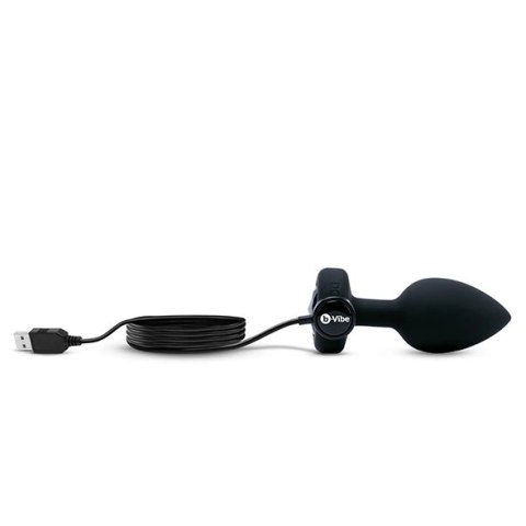 Zdalnie sterowany plug analny - B-Vibe Vibrating Jewel Plug M/L Black Diamond B-Vibe Zdalnie sterowany plug analny - B-Vibe Vibrating Jewel Plug M/L Black Diamond B-Vibe
