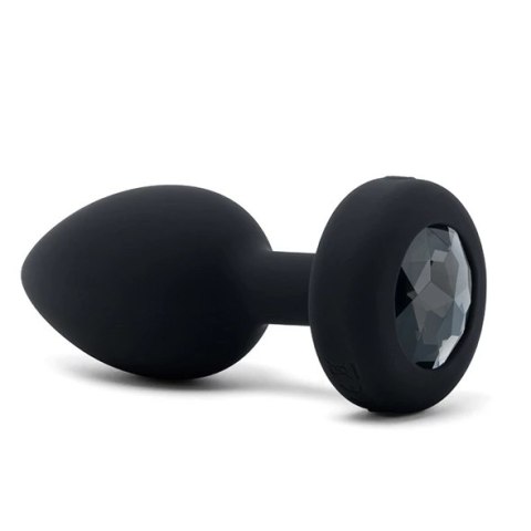 Zdalnie sterowany plug analny - B-Vibe Vibrating Jewel Plug M/L Black Diamond B-Vibe Zdalnie sterowany plug analny - B-Vibe Vibrating Jewel Plug M/L Black Diamond B-Vibe