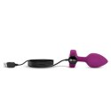 Zdalnie sterowany plug analny - B-Vibe Vibrating Jewel Plug S/M Pink Ruby B-Vibe