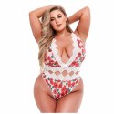 Body - Baci White Floral & Lace Teddy Queen Size Baci