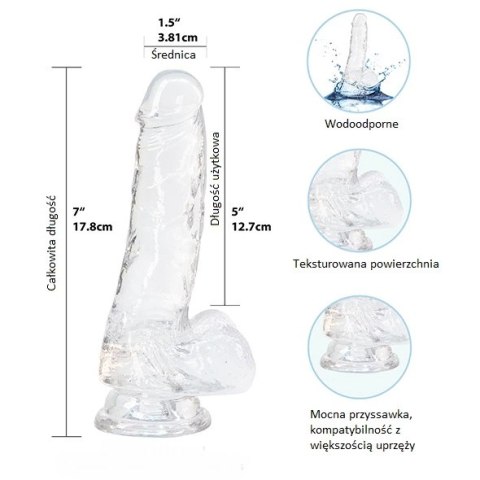 Dildo - Addiction Crystal Addiction Clear Dong 18 cm Addiction Dildo - Addiction Crystal Addiction Clear Dong 18 cm Addiction