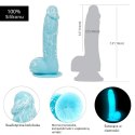 Dildo - Addiction Luke Dong 19 cm Glow in the Dark Blue Addiction
