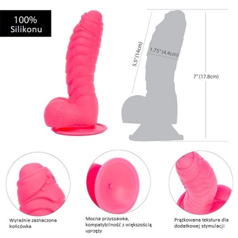Dildo - Addiction Tom Dong 18 cm Hot Pink Addiction Dildo - Addiction Tom Dong 18 cm Hot Pink Addiction