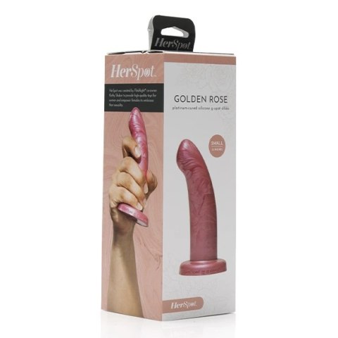 Dildo - Fleshlight HerSpot Dildo Golden Rose Small Fleshlight Dildo - Fleshlight HerSpot Dildo Golden Rose Small Fleshlight