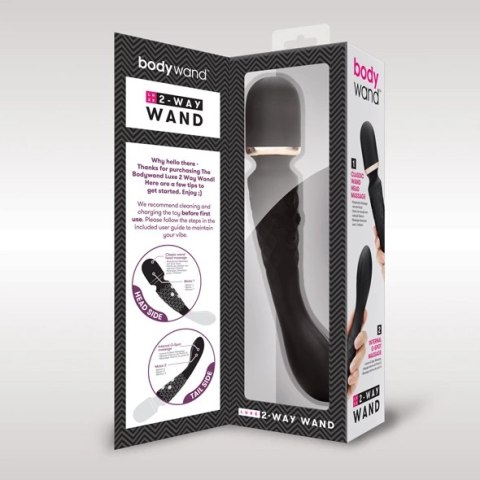 Masażer 2w1 - Bodywand Luxe Wand Black Bodywand Masażer 2w1 - Bodywand Luxe Wand Black Bodywand