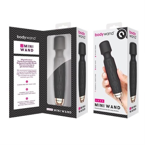Masażer - Bodywand Luxe Mini Wand Black Bodywand Masażer - Bodywand Luxe Mini Wand Black Bodywand