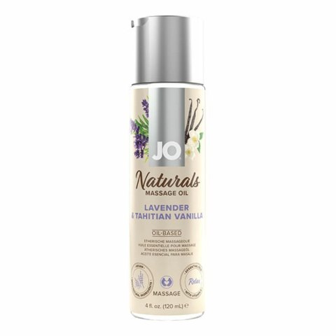 Olejek do masażu - System JO Naturals Massage Oil Lavender & Tahitian Vanilla 120 ml System JO Olejek do masażu - System JO Naturals Massage Oil Lavender & Tahitian Vanilla 120 ml System JO