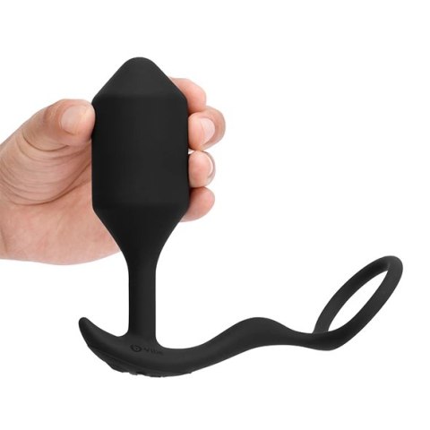 Plug analny wibrujący z pierścieniem - B-Vibe Vibrating Snug & Tug XL B-Vibe Plug analny wibrujący z pierścieniem - B-Vibe Vibrating Snug & Tug XL B-Vibe