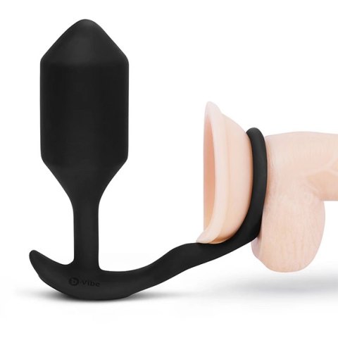 Plug analny wibrujący z pierścieniem - B-Vibe Vibrating Snug & Tug XL B-Vibe Plug analny wibrujący z pierścieniem - B-Vibe Vibrating Snug & Tug XL B-Vibe