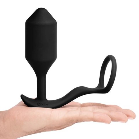 Plug analny wibrujący z pierścieniem - B-Vibe Vibrating Snug & Tug XL B-Vibe Plug analny wibrujący z pierścieniem - B-Vibe Vibrating Snug & Tug XL B-Vibe